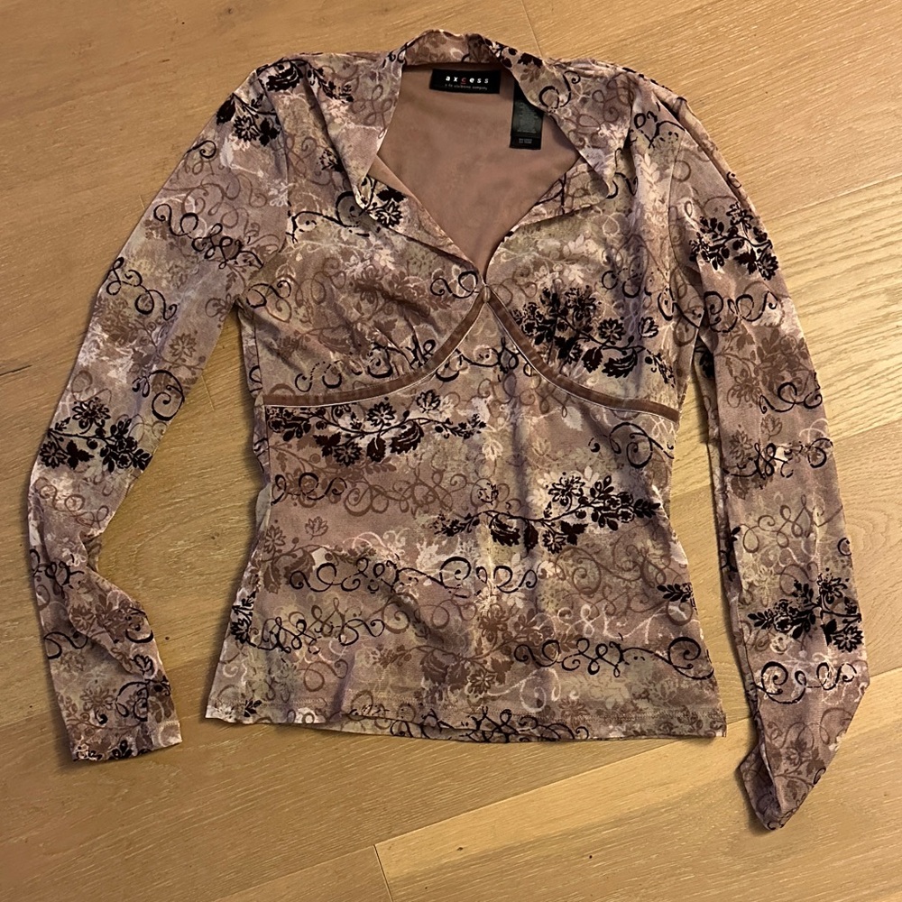 Floral Long Sleeve Top S